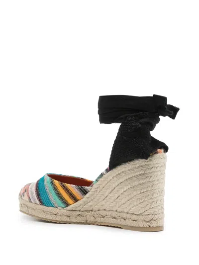 Missoni Espadrilles With Zig Zag Pattern In Neutrals