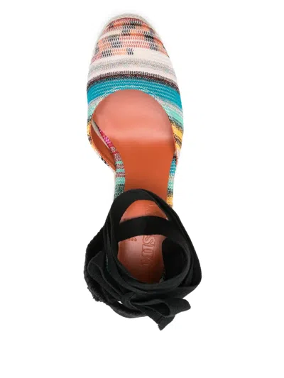 Missoni Espadrilles With Zig Zag Pattern In Neutrals