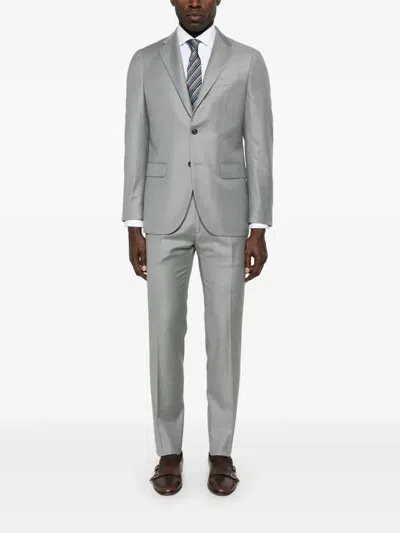 Boglioli Wool Suit In Grey