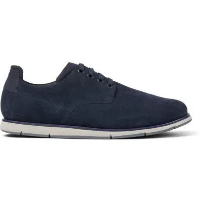 Camper Smith Plain Toe Derby In Blue