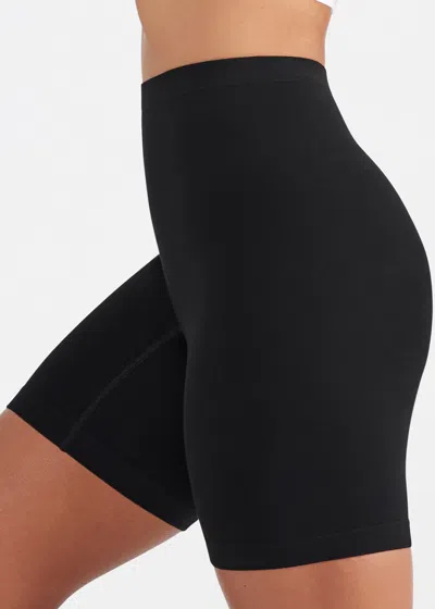 Yummie Brigitta Mid Waist Shapewear Thigh Shaper In Black