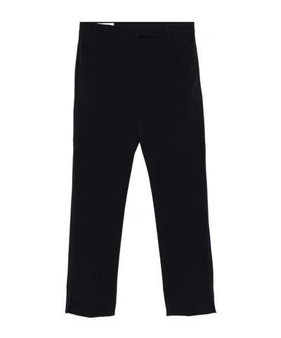 Incotex Contemporary Crop Trousers Pressed Crease In Black