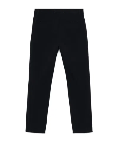 Incotex Contemporary Crop Trousers Pressed Crease In Black
