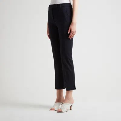 Incotex Contemporary Crop Trousers Pressed Crease In Black