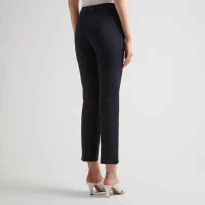 Incotex Contemporary Crop Trousers Pressed Crease In Black