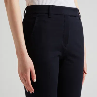 Incotex Contemporary Crop Trousers Pressed Crease In Black