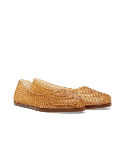 Ancient Greek Sandals Jelly Crystal-embellished Iro Ballet Flats In Brown