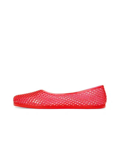 Ancient Greek Sandals Jelly Iro Ballet Flats In Red