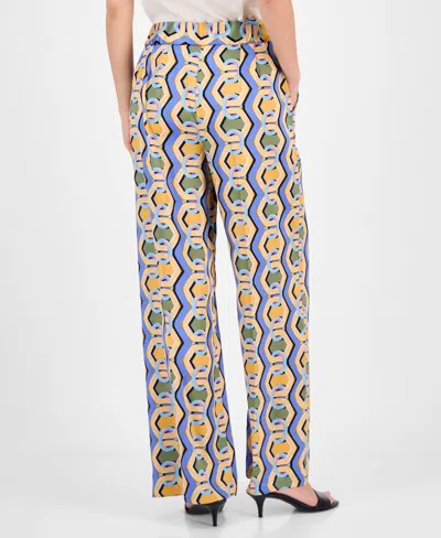 Tahari Asl Women's Printed Wide-leg Pants In Multi