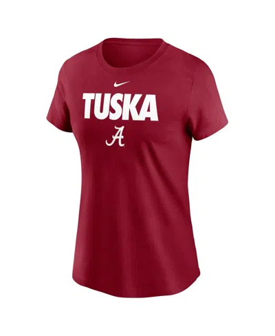 Nike Women's Crimson Alabama Crimson Tide Local Ultimate Chant T-shirt In Red
