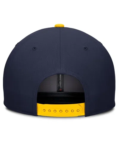 Jordan Men's Navy Michigan Wolverines Athletics Pro Adjustable Hat In Navy