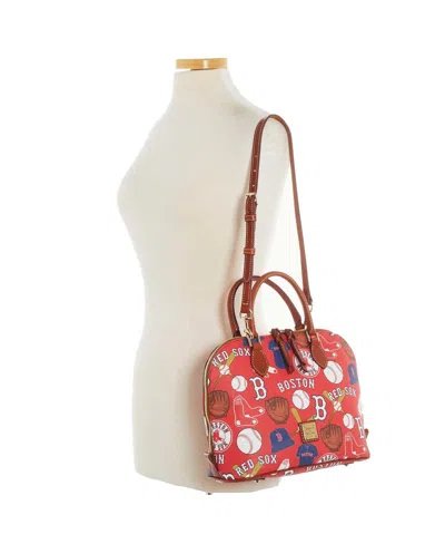 Dooney & Bourke Boston Red Sox Game Day Zip Satchel Bag In No Color