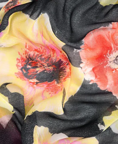 Inc International Concepts Deima Blooms Printed Wrap, Exclusively At Macy's In Black Multi