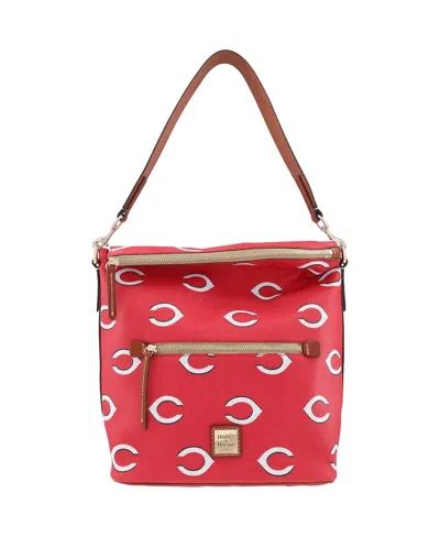 Dooney & Bourke Cincinnati Reds Sporty Monogram Large Shoulder Bag In No Color