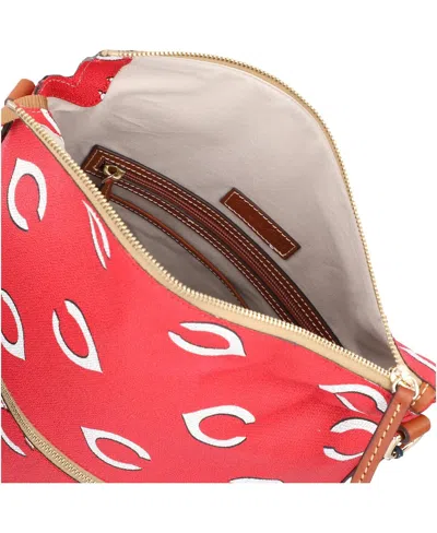 Dooney & Bourke Cincinnati Reds Sporty Monogram Large Shoulder Bag In No Color