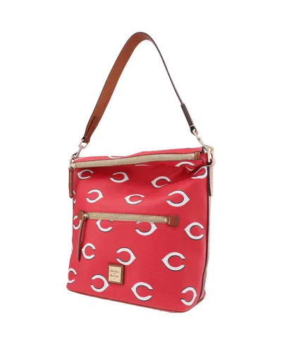 Dooney & Bourke Cincinnati Reds Sporty Monogram Large Shoulder Bag In No Color