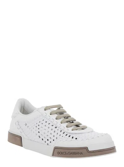 Dolce & Gabbana Sneaker Portofino Yacht White In Animal Print