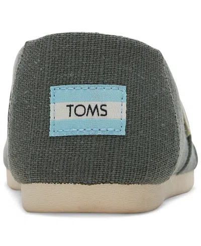 Toms Women's Alpargata Heritage Canvas Flats In Bonsai Green Heritage Canvas