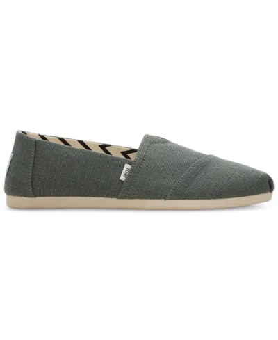Toms Women's Alpargata Heritage Canvas Flats In Bonsai Green Heritage Canvas