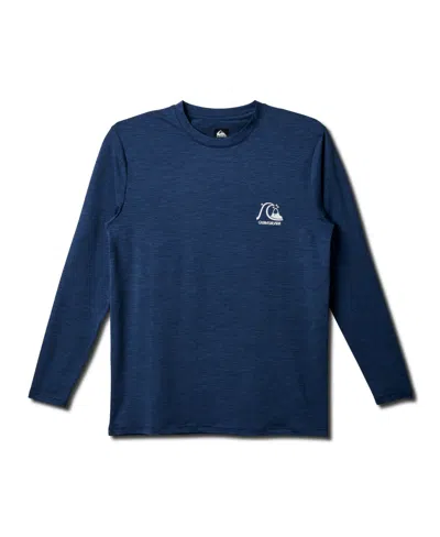 Quiksilver Men's Dna Logo Surf Long Sleeve T-shirt In Navy Heather