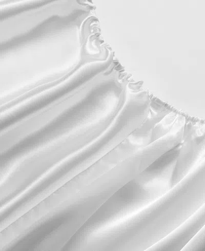 Juicy Couture Satin Damask 4-pc. Sheet Set, Full In Brilliant White