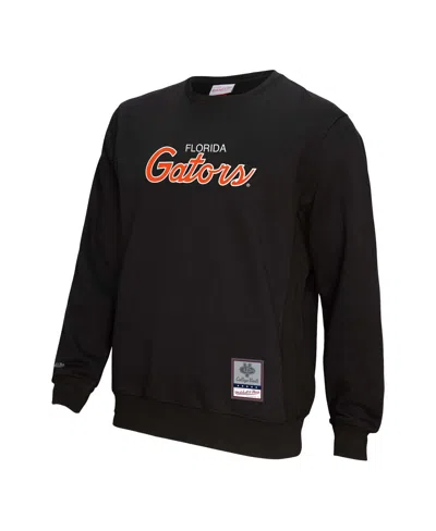 Mitchell & Ness Men's Black Florida Gators Elite Script Pullover Sweatshirt In Black