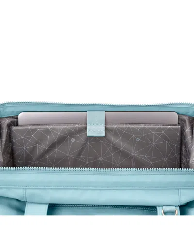 Samsonite Better Than Basic Drop Bottom Weekender Duffel In Vintage Blue