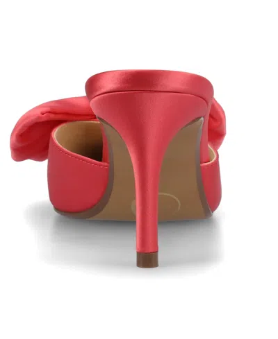 Journee Collection Tiarra Womens Pointed Closed Toe Stiletto Heel Pumps In Coral