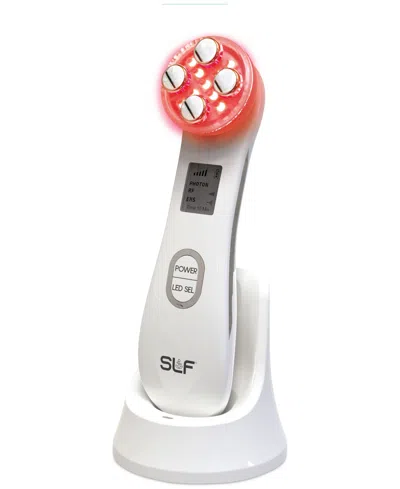 Tzumi Slf Radio Frequency Microcurrent Facial Device & Massager Tool In White