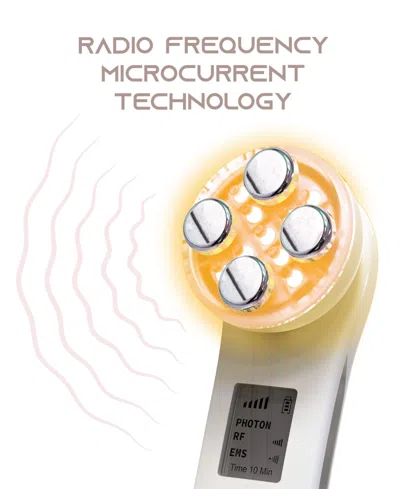 Tzumi Slf Radio Frequency Microcurrent Facial Device & Massager Tool In White