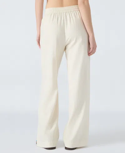 Steve Madden Venetia Linen Blend Drawstring Pants In Neutral