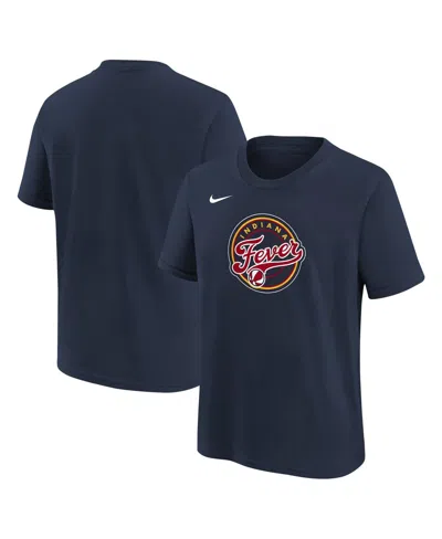 Nike Youth Navy Indiana Fever Essential Logo T-shirt In Blue