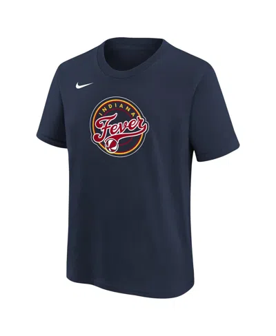 Nike Youth Navy Indiana Fever Essential Logo T-shirt In Blue