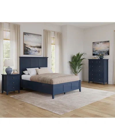 Macy's Hedworth California King 3-pc. Set (bed, Chest & Nightstand) In Blue