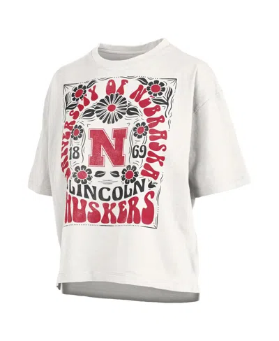 Pressbox White Nebraska Huskers Harmony Oversized T-shirt In White