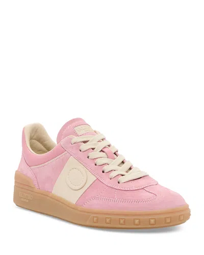 Valentino Garavani Sneakers Upvillage In Pelle Scamosciata Multicolor Donna In Neutral