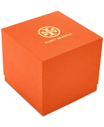 Tory Burch Women's The Pierced Gold-tone Stainless Steel Mesh Bracelet Watch 36mm In Ivory/gold