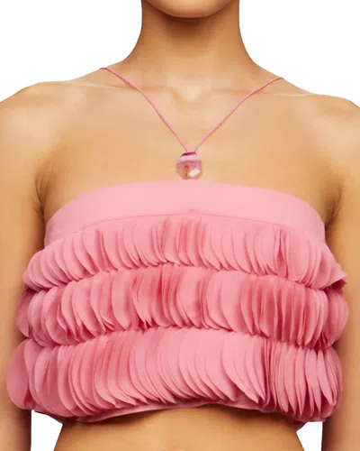 Amur Capri Applique Shift Top In Pink