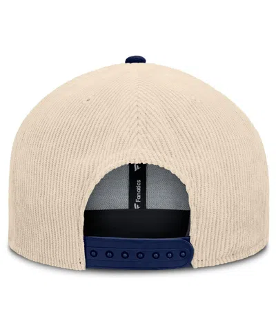 Fanatics Men's Cream La Galaxy Tempo Corduroy Snapback Hat In Cream