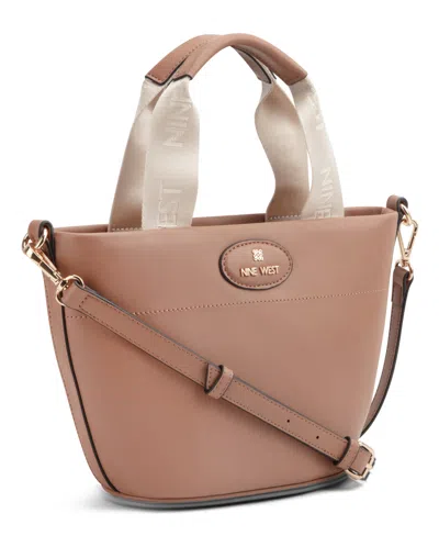 Nine West Pyper Mini Crossbody Tote Bag In Clay