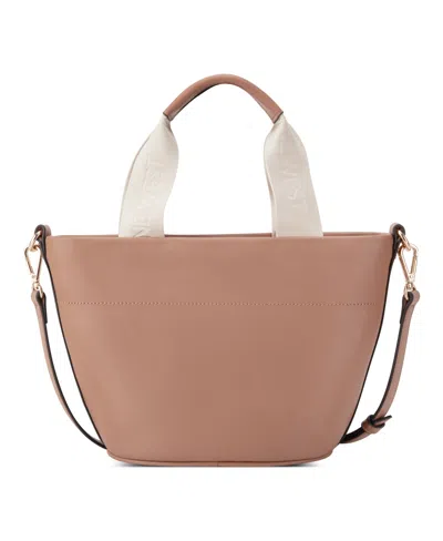 Nine West Pyper Mini Crossbody Tote Bag In Clay