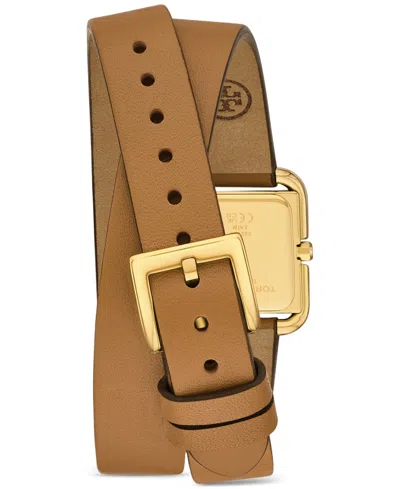 Tory Burch Small Kira Double Wrap Watch In Brown