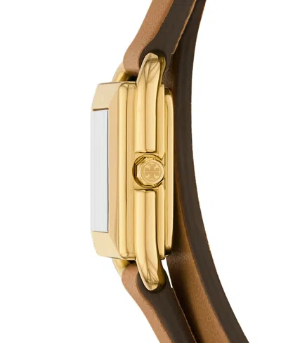 Tory Burch Small Kira Double Wrap Watch In Brown