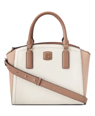 Nine West Coen Medium Satchel Bag In Milk Multi