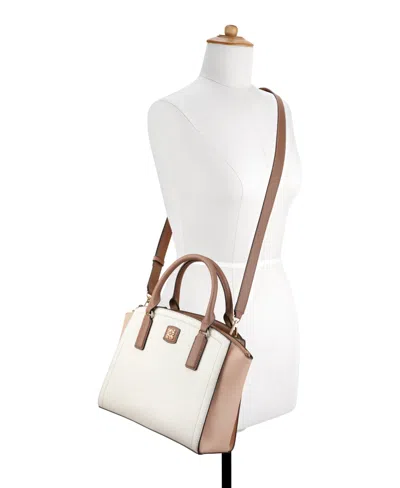 Nine West Coen Medium Satchel Bag In Milk Multi