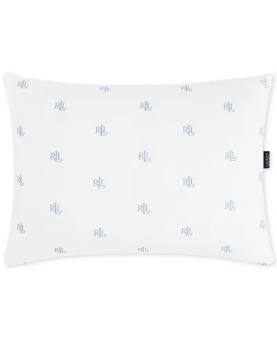 Ralph Lauren Logo Extra Firm Density 2-pack Down Alternative Pillow, King In White