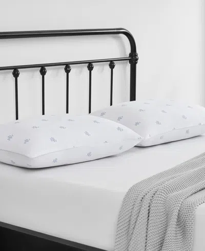 Ralph Lauren Logo Extra Firm Density 2-pack Down Alternative Pillow, King In White