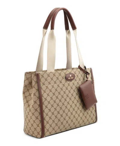 Nine West Pyper Large Laptop Tote Bag In Brown