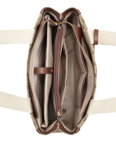 Nine West Pyper Large Laptop Tote Bag In Brown