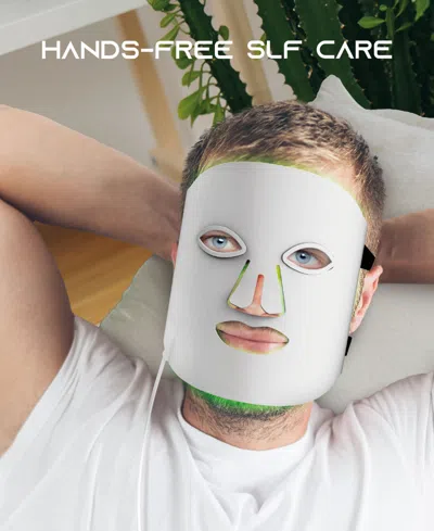 Tzumi Slf Red Light Therapy Cordless Multiple-color Led Mask In White